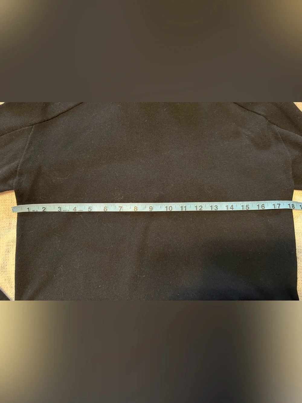 Helmet Lang Black Compact Wool Blend Neck Raglan Sleeve Mock Turtleneck Sz Small